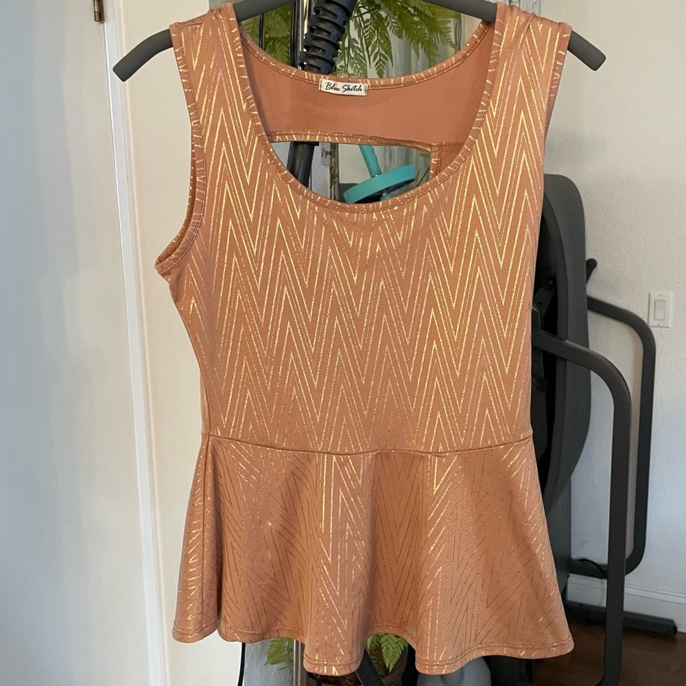 Mermaid Top - Fit and Flare Blouse in Nude